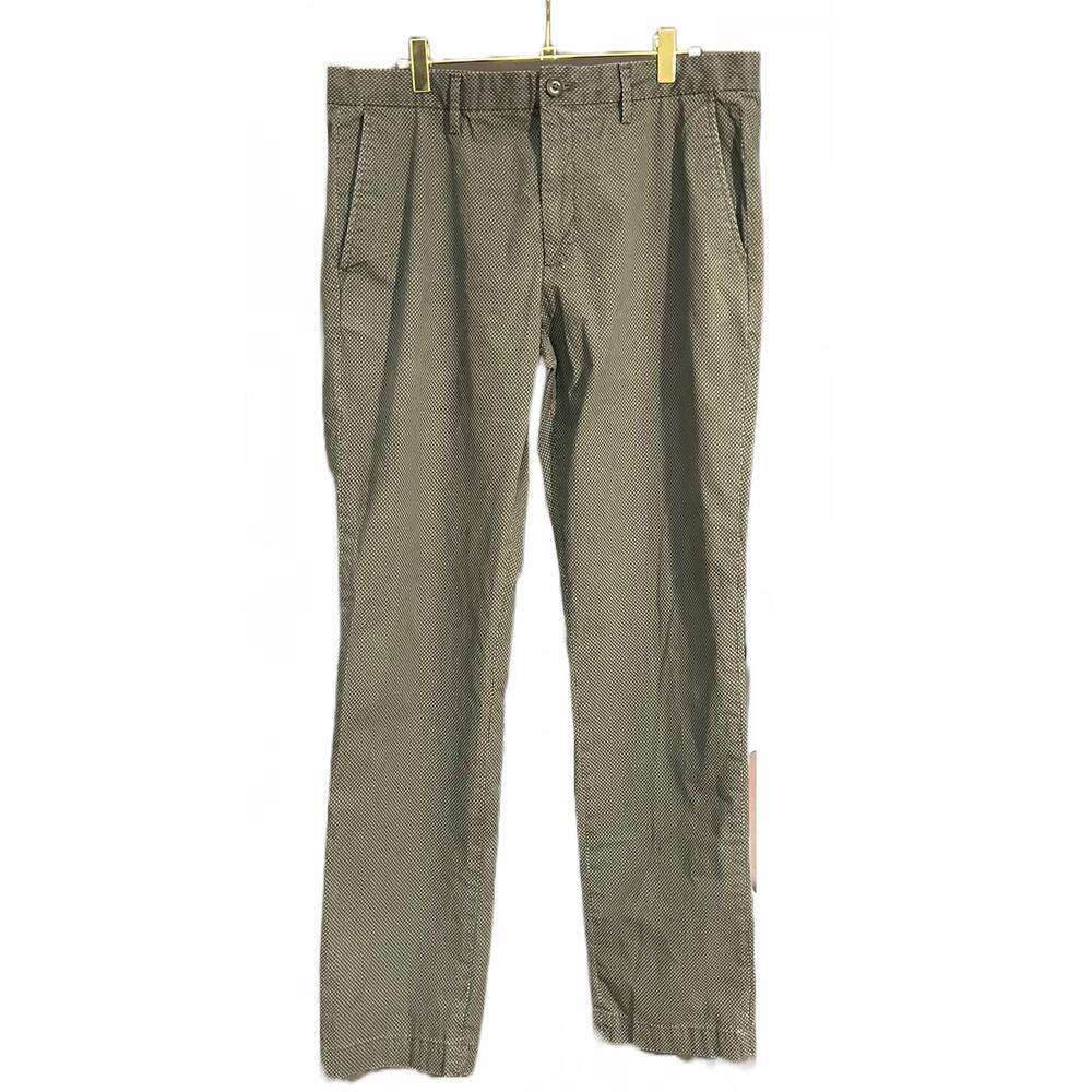 Banana Republic Factory Aiden Chino Green Print 34